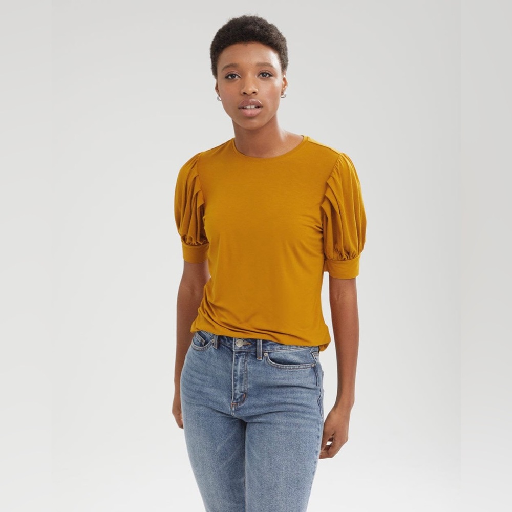 RW&CO Puff Sleeve Crew Neck Tee